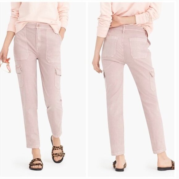 J. Crew The New Straight Leg Cargo Pant in Pale Blossom - Size 24p - Picture 1 of 10